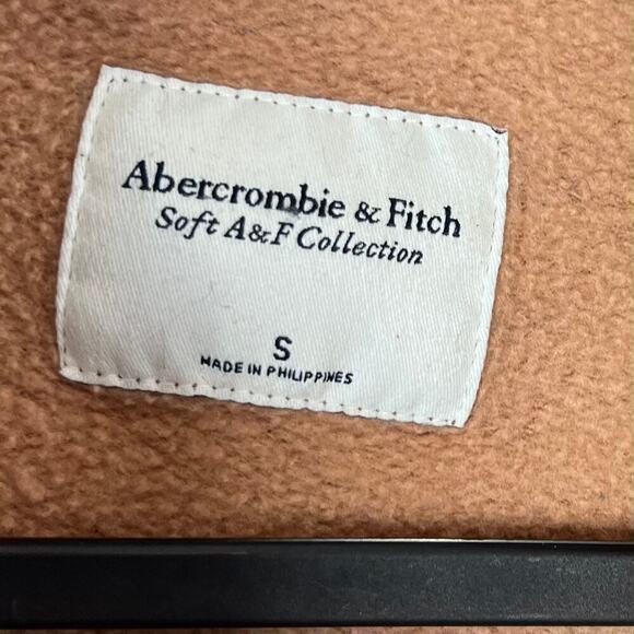 Abercrombie & Fitch Open Front Dalmatian Spot Brown Cardigan Sweater Size Small - Picture 5 of 7